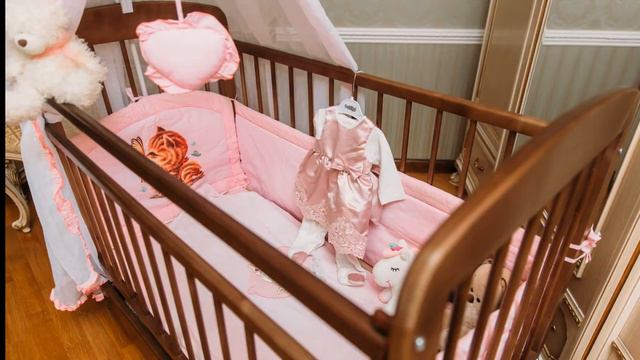 Кровать Мишутка №11 маятник с ящиком Орех смотреть онлайн