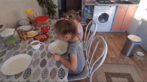 Утро в Дружино. Манная каша-ВКУСНЯША.