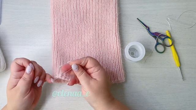 Укрепление резинки вязаных изделий эластичной нитью смотреть онлайн
