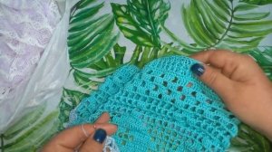 Косынка крючком