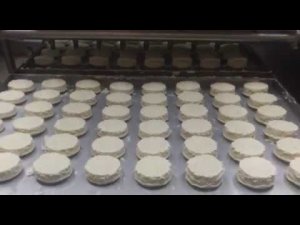 Отсадка Сырников на однобункерной тесто отсадочной машине DROP с опцией "струна"