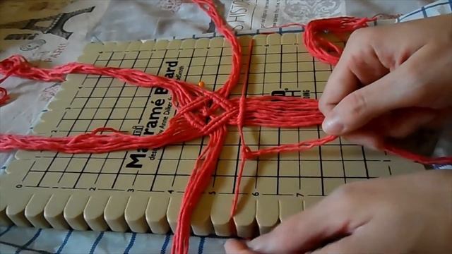Плетение Салфетки-5//Macrame Tablecloth-5//