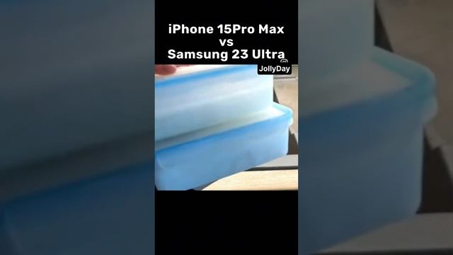 iPhone 15Pro Max vs Samsung S23 Ultra ice test #iphone15promax #samsung #s23ultra #iphone #test