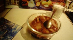 Ужин. Рис  с минтаем в одной сковородке.