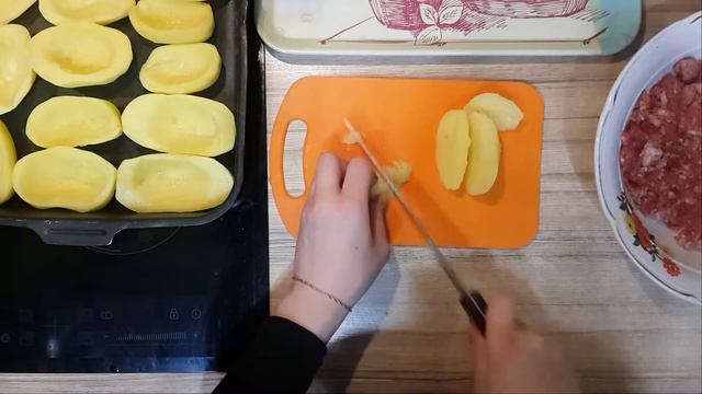 Запеченная Картошка в Духовке с Фаршем