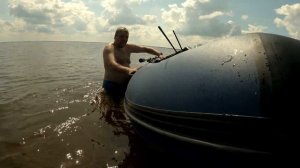 Лодка Хантер 360А синяя НДНД обзор.