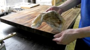 Обжиг столешницы из лиственницы - мой первый опыт!