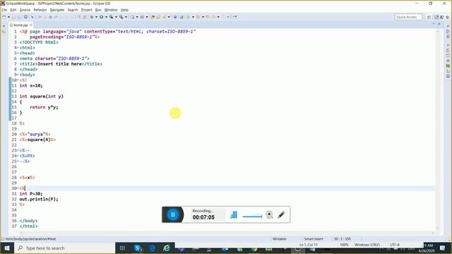 Java Server Pages (JSP) | JSP Full Tutorial For Beginner Hindi | Advance Java Tutorial In Hindi -98