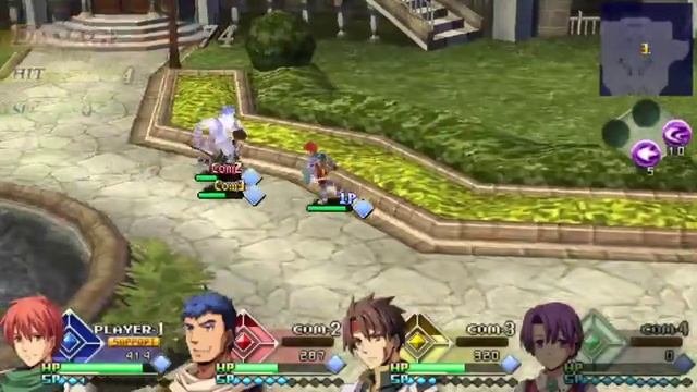 Ys Vs. Sora No Kiseki: Alternative Saga PSP Gameplay
