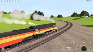 Trainz Racing: Southern Pacific GS-4 4449 vs Pennsylvania Railroad S 
-1 Duplex
