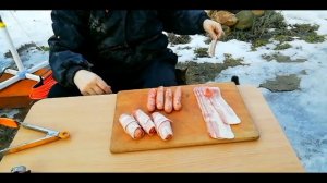 Сосиски на мангале  Рецепт сосиски