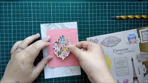 Скрапбукинг.Своими руками.Легкая открытка.