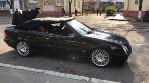 Складывание крыши кабриолета CLK208