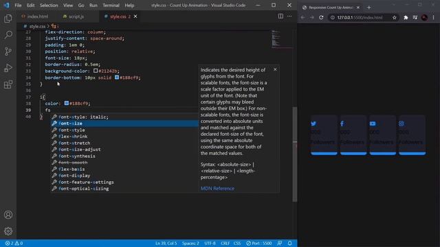 Responsive Number Counting Animation | HTML, CSS & Javascript | Animated Counter With Javascript смотреть онлайн
