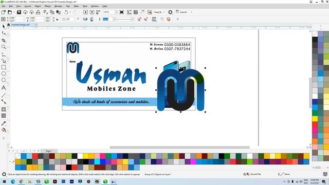 Coreldraw Tutorial | Mobile Shop Board Design in Coreldraw || #Graphic House смотреть онлайн