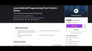 Top Courses On Udemy || Android Development || Beginner Level || Must Watch