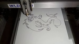 WorkBee CNC + WLM35J. Тест станка с фломастером перед обзором.