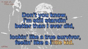 Elton John - I'm still standing - Instrumental and Karaoke