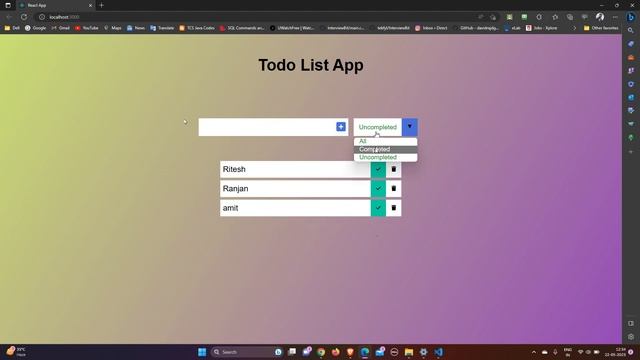 React test: Todolist app смотреть онлайн