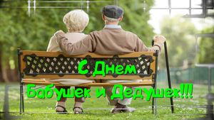 С Днем Бабушек и Дедушек! С Праздником Вас!