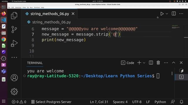 Python String Methods - Learn Python Series 06