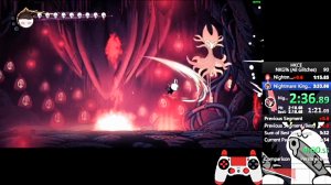 Hollow Knight - NKG% in 3m 28s 090ms by (fr) chikituti - 1st place. (chikituti - youtube)