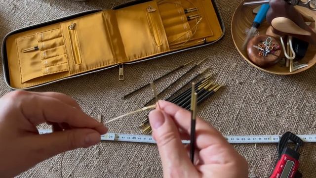 Спицы Gold Tip/Распаковка, обзор, сравнение/вязание