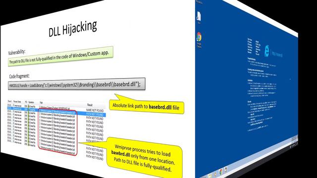 DLL Hijacking attack - Theory and Exploitation