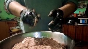 @Делай колбасу дома. Копчёная домашняя колбаса.@Пошаговый рецепт