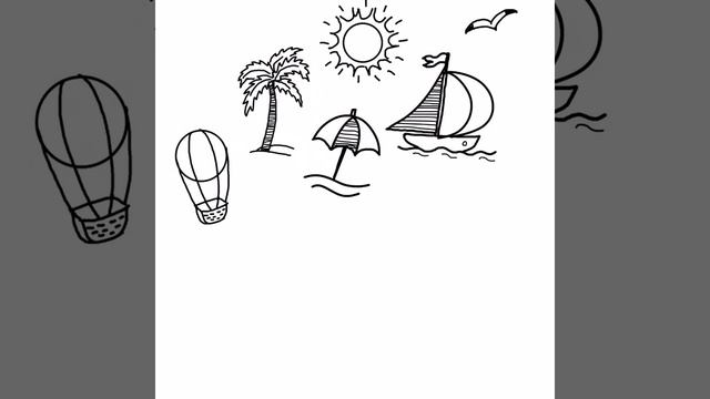 Рисуем летние пиктограммы. Скрайбинг смотреть онлайн