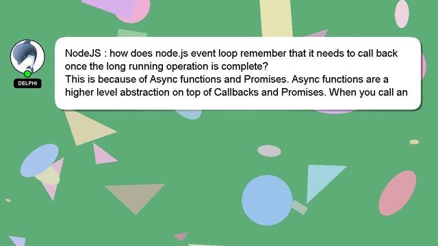 NodeJS : how does node.js event loop remember that it needs to call back once the long running oper