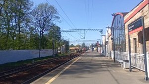Электровоз ЧС2Т-1059 (РЖД) со спецпоездом. Проезжает о.п. Удельная!