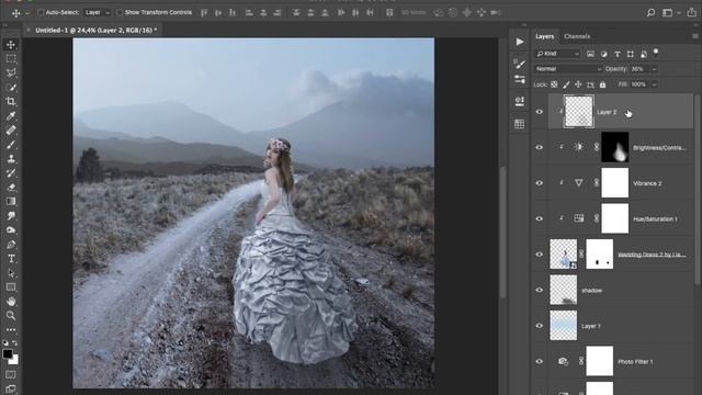 Changing Background & Photo Effects | Photoshop Manipulation Tutorial смотреть онлайн
