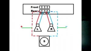 Подключение сабвуфера (параллельно с колонками)