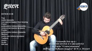 Esteve 9 C/B: "Introduzione e Variazioni" op.9 di F.Sor  eseguite da Nazzareno Zacconi