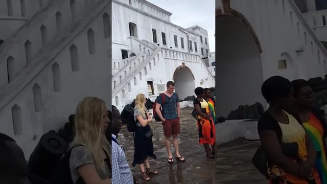 Panorama of Cape Coast Castle in Ghana