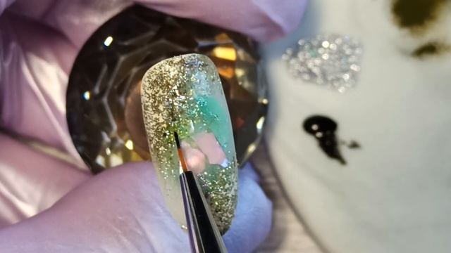 Nail Art Ideas| ЭФФЕКТ НАТУРАЛЬНОГО КАМНЯ #4 | Пошаговый МК