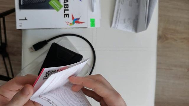 Распаковка — Внешний жесткий диск A-data DashDrive Durable HD650 1TB (AHD650-1TU31-CBK)