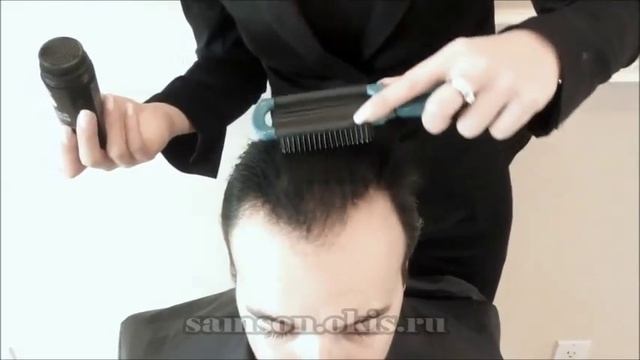Маскировка редких волос