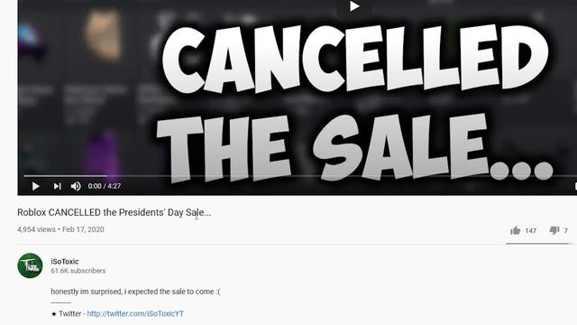 there MAY NOT BE a 2020 Roblox Memorial Day Sale... смотреть онлайн