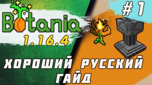Гайд по Botania 1.16.5 #1 Основы (minecraft java edition / майнкрафт джава)