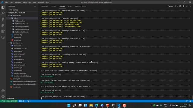 Multi Node Hadoop HDFS & MR Cluster on Multi Cloud using Terraform & Ansible || Raktim Midya