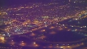 Night landing at  Philadelphia International airport (PHL)