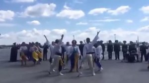 Аэропорт Борисполь. Пляски на лётном поле по поводу безвиз