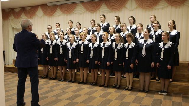 Старший хор девочек Солнечный Ветер РНП аранжировка С Екимова Ты река ль моя, реченька
