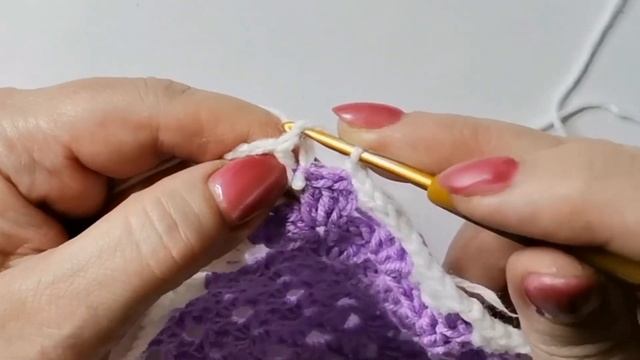 Как поменять цвет нити в бабушкином квадрате смотреть онлайн