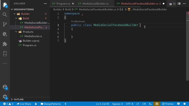 Padrão de projetos - Builder com C#