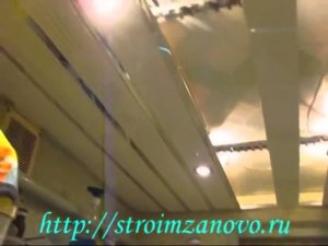 Монтаж реечного потолка