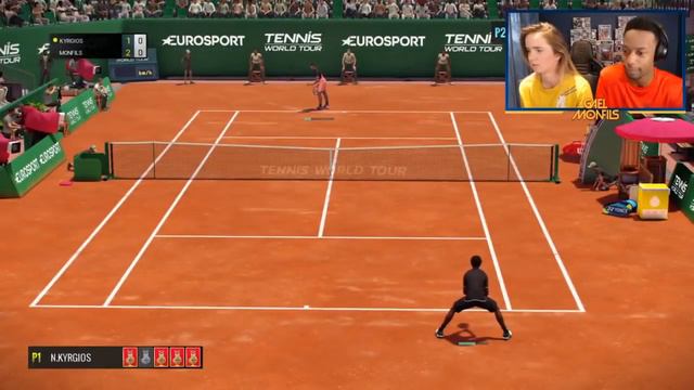 Элина Свитолина и Гаэль Монфис сразились в виртуальный теннис смотреть онлайн