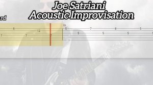 Joe Satriani - Acoustic Improvisation ( Tab Guitar )